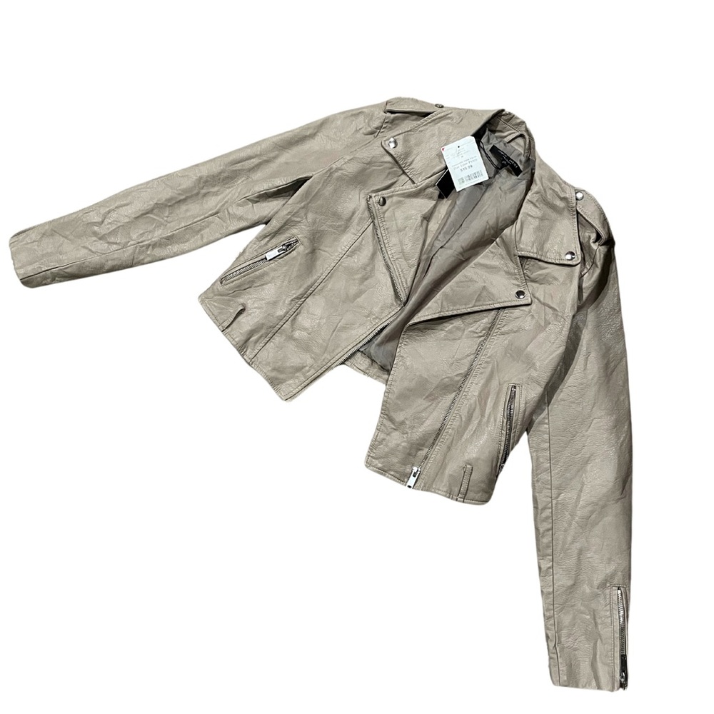Faux leather jacket